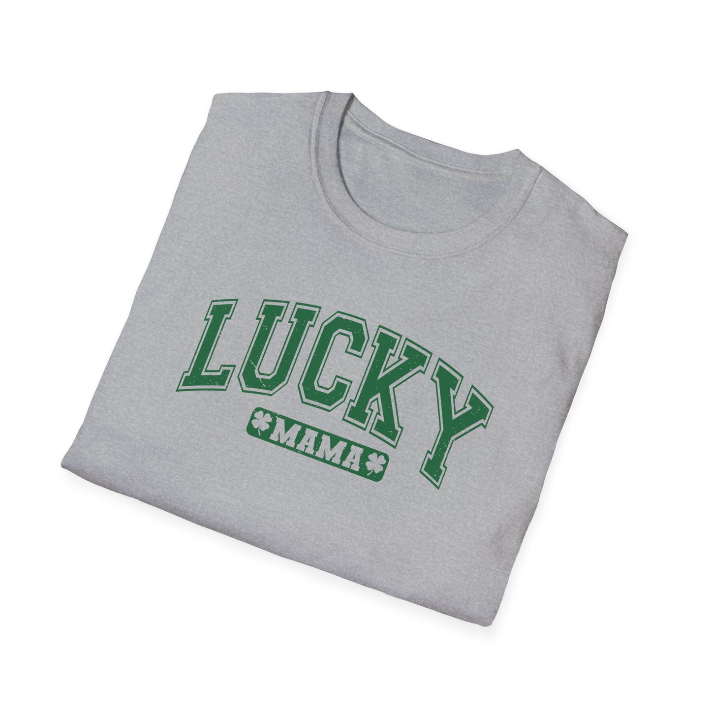Lucky Mama T-Shirt - Unisex Softstyle Tee Shirt