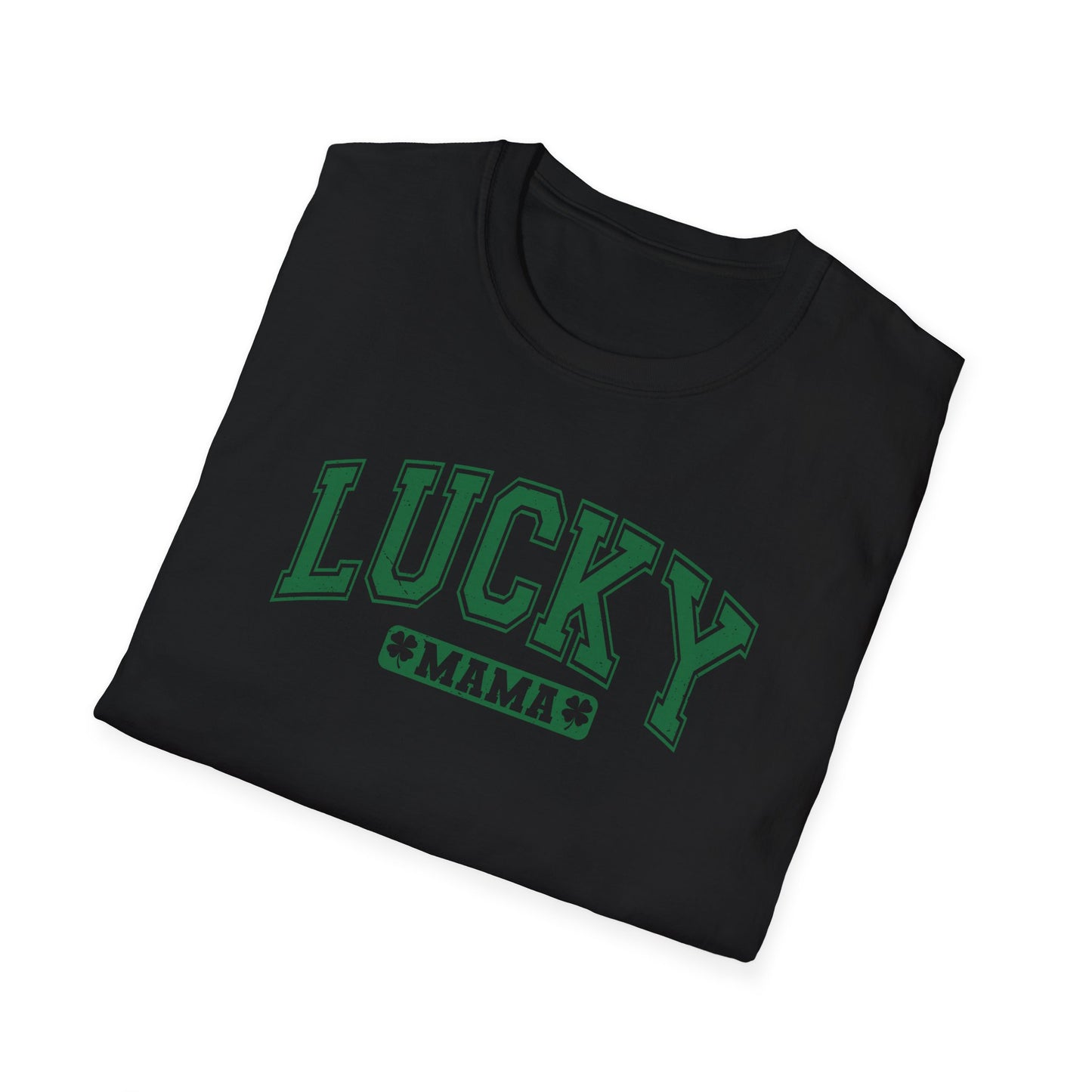 Lucky Mama T-Shirt - Unisex Softstyle Tee Shirt