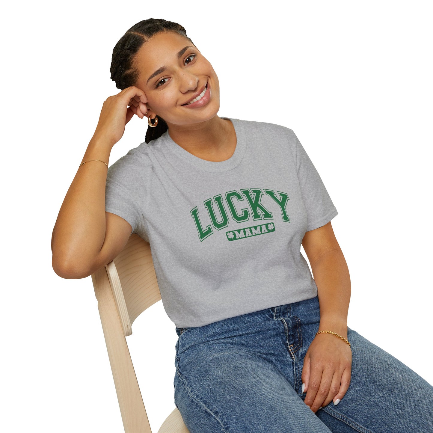 Lucky Mama T-Shirt - Unisex Softstyle Tee Shirt