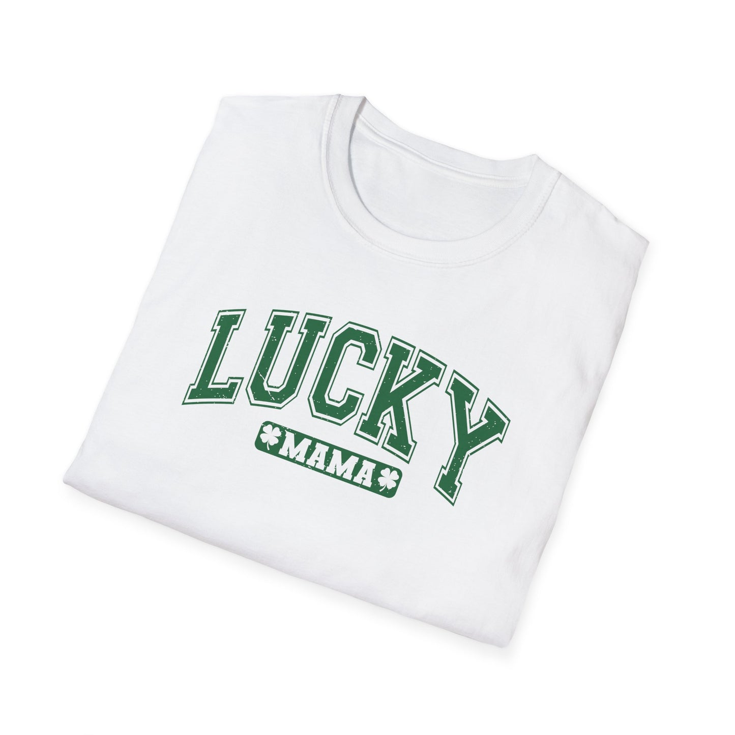 Lucky Mama T-Shirt - Unisex Softstyle Tee Shirt