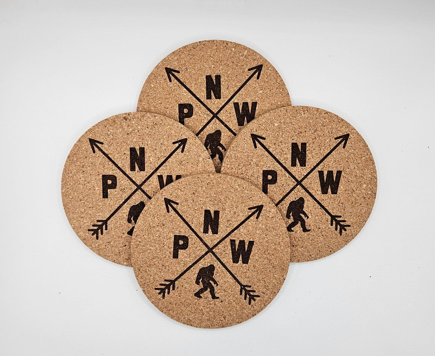 PNW Coasters w/Sasquatch